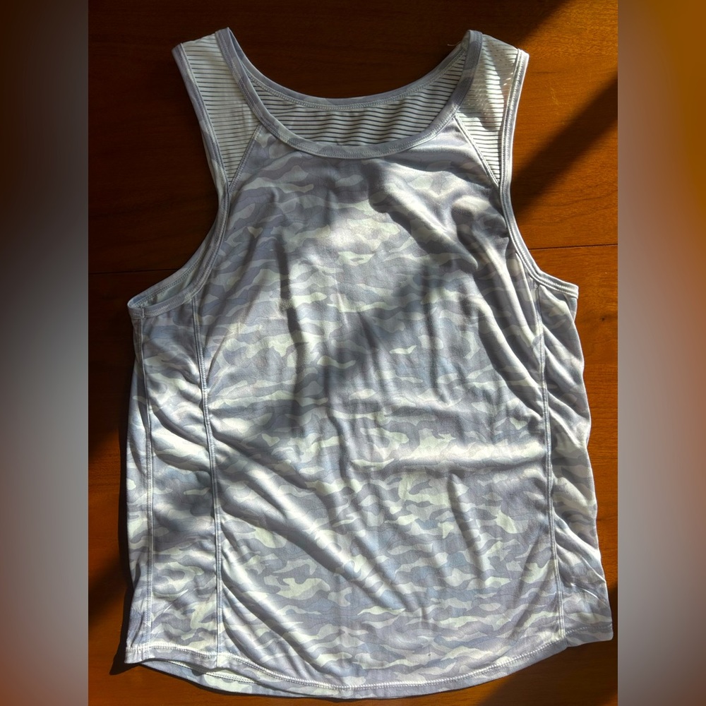 Jockey Size Large Gray Camouflage Tank Top